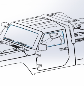 CROSSRC 大犀牛 EMOX 黄色车壳总成  CS-97401097