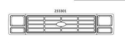 CROSSRC 大老虎 EMOX3 前脸（镀铬） CS-97401198