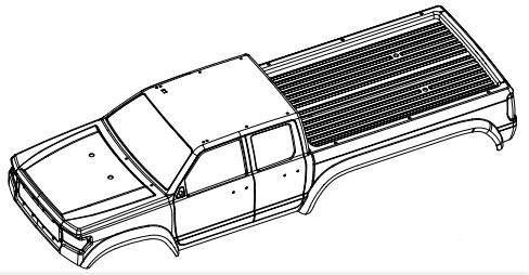 CROSSRC AT6RTR蓝色车壳  CS-97401027