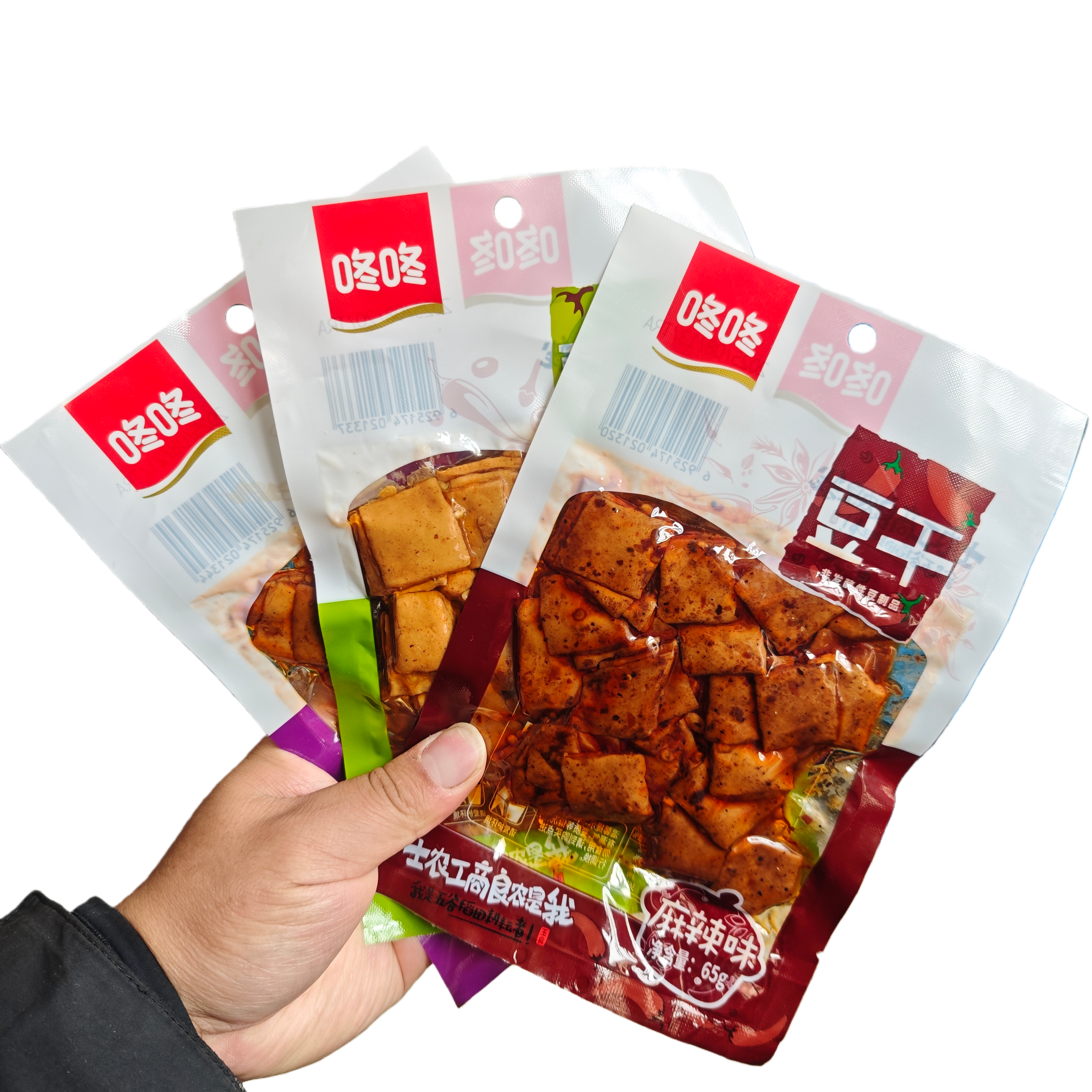 咚咚麻辣豆干豆腐干麻辣小吃辣条好吃休闲零食批发散装独立小包装
