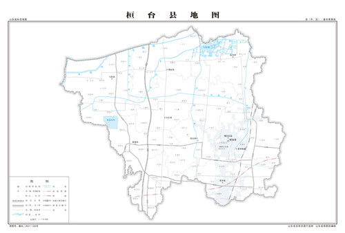 桓台县地图交通水系地形河流行政区划湖泊旅游铁路山峰卫星村界乡