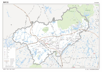 广州市花都区狮岭镇地图行政区划水系交通地形卫星流域打印定制