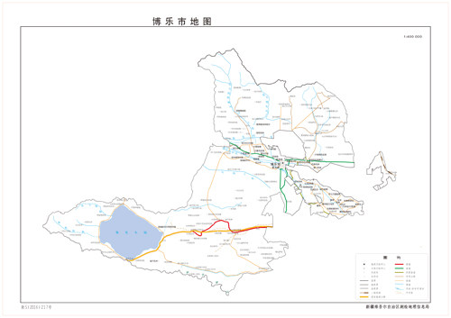 博乐市1地图水系河流湖泊交通行政区划旅游铁路地形卫星地势山峰