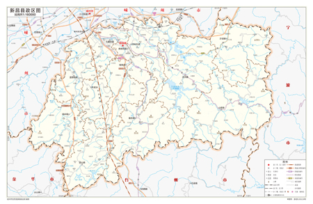 新昌县新昌县地图行政区划水系河流湖泊交通旅游铁路地形卫星流域