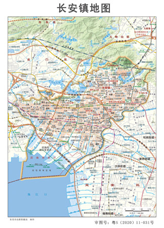 长安镇地图行政区划水系河流湖泊交通旅游铁路地形卫星流域乡镇村