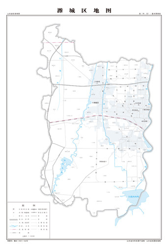 潍城区地图交通水系地形河流行政区划湖泊旅游铁路山峰卫星村界乡