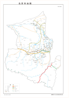 乌苏市2地图水系河流湖泊交通行政区划旅游铁路地形卫星地势山峰