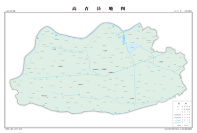 高青县地图地形地势水系河流行政区划湖泊交通旅游铁路山峰卫星村