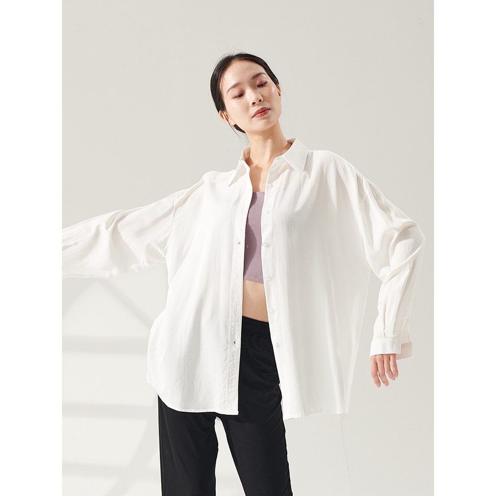 日本品质舞蹈练功服衬衫女成人现代宽松新款上衣老师中国上课跳舞