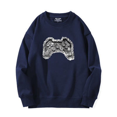 playstation索尼PS游戏机ps4周边圆领卫衣男女宽松长袖情侣装外套