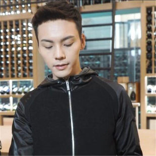 陈伟霆明星同款南方有乔木拼接连帽夹克韩版棒球服外套时尚男装潮
