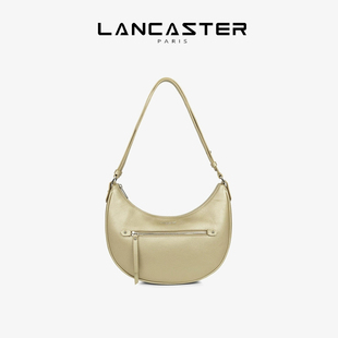Firenze系列粒面纹理牛皮手提单肩斜跨新月包 Lancaster兰卡斯特