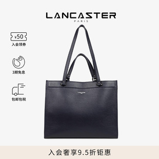 FoulonnéDouble系列进口牛皮托特通勤公文包 Lancaster兰卡斯特