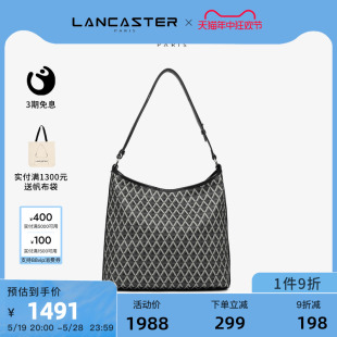 Lancaster IT系列经典 老花松弛感流浪大容量通勤HOBO托特包 Ikon