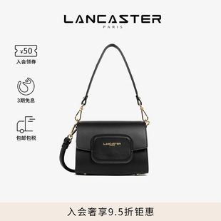 ParisPAD系列光面牛皮可斜挎翻盖相机包小号 Lancaster兰卡斯特