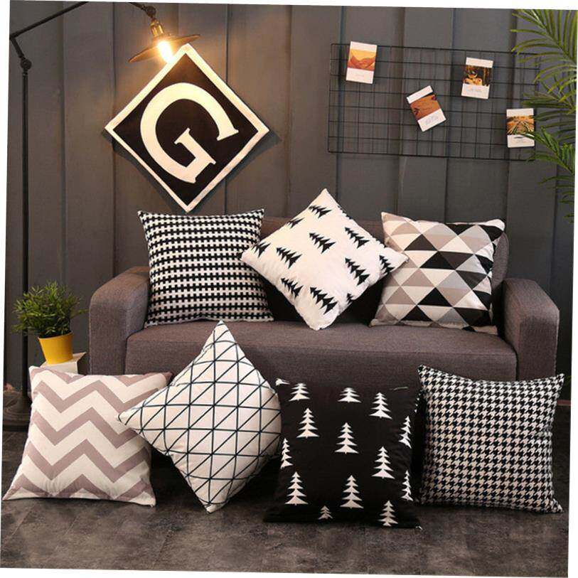Throw pillow sofa back cushion cover velvet Pillow case枕头图片
