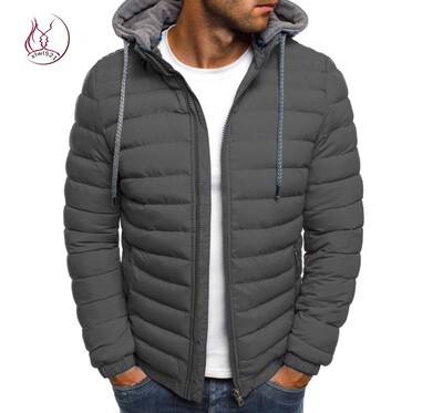 hoodie men winter jacket men连帽棉衣外套男 潮牌棉服 欧美街头