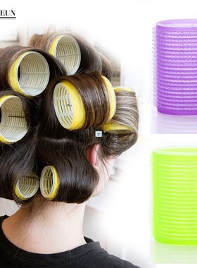 Nissi Jumbo Hair Rollers 6 Pcs Curlers Self Grip Holding