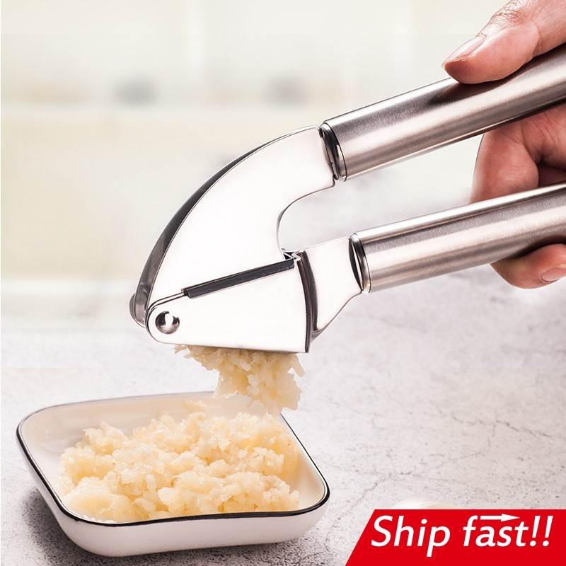 large stainless steel Garlic Press Ginger Crusher mashed