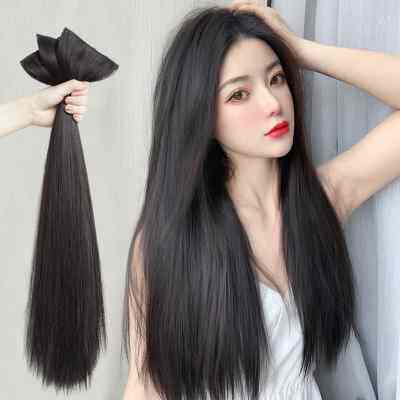 假发女三片式假发片 隐形无痕增发量长发贴片 短发直发接发片蓬松