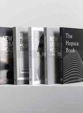 现代简约字母黑白灰装饰真书售楼处样板间可翻页仿真书摆件道具书