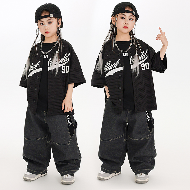 乐咪酷男女童嘻哈街舞炸街演出服