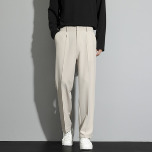 裤 春季 休闲商务阔腿西裤 男士 显瘦男装 宽松垂感西装 高级感修身 正装
