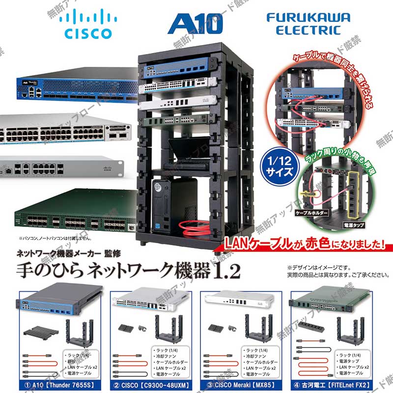 6月预定 日本Tarlin 掌上网络设备1.2 迷你电脑服务器模型扭蛋