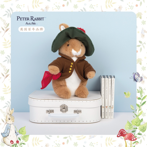 英国正版PeterRabbit比得兔本杰明公仔玩偶布偶毛绒玩具