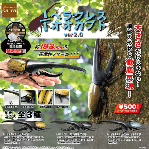 日本SO-TA长戟大兜虫昆虫扭蛋