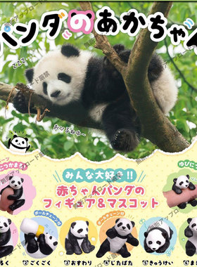 正版现货 日本EPOCH 熊猫宝宝 可爱指尖熊猫 迷你摆件 扭蛋