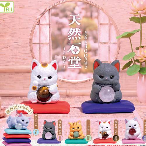 猫派1月日本天然万堂 幸运招财猫 迷你小猫摆件系列玩具扭蛋