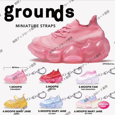 现货日本Tarlin老爹鞋挂件Grounds潮牌泡泡底鞋厚底鞋迷你扭蛋