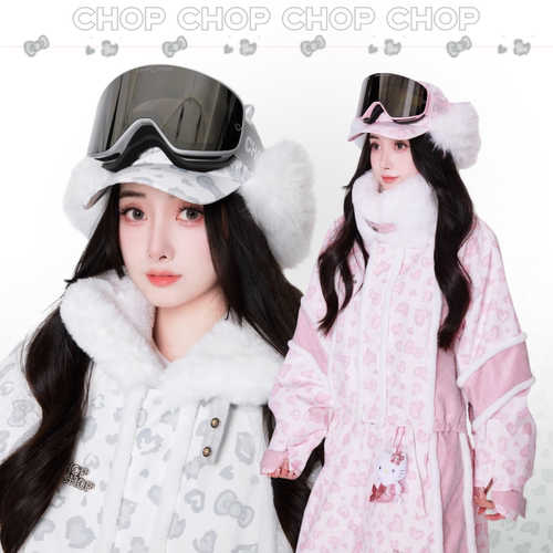 CHOPCHOP26雪季新品【豹豹猫猫】加绒保暖防水防风3L滑雪服男女