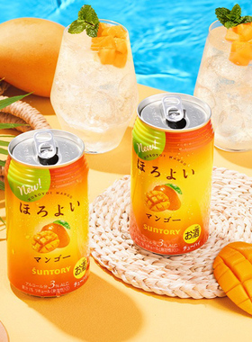 和乐怡horoyoi预调鸡尾酒芒果味三得利低度果酒350ml*6罐日本进口