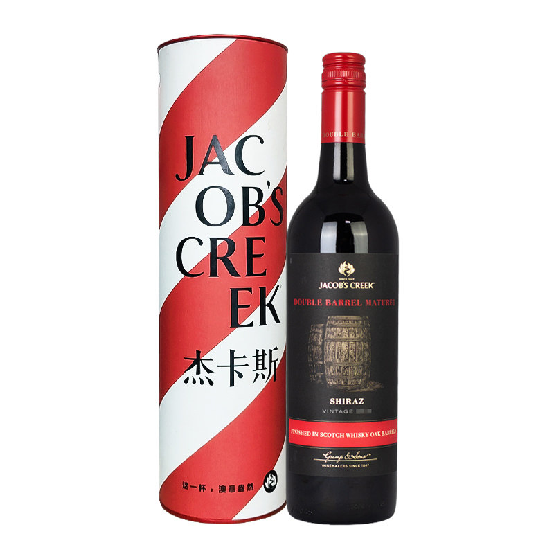 杰卡斯双桶创酿系列西拉赤霞珠干红葡萄酒澳大利亚原瓶进口750ml