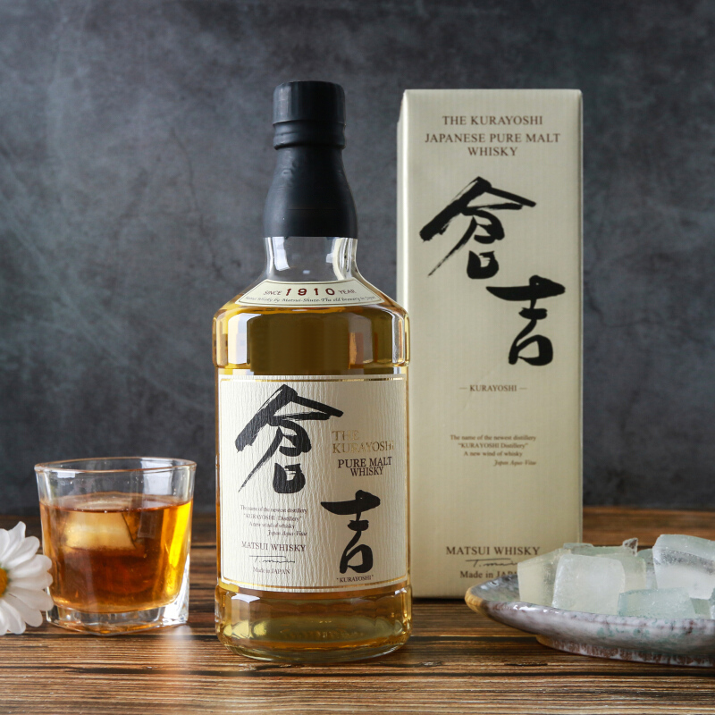 仓吉纯麦威士忌KURAYOSHI雪莉桶单一麦芽洋酒日本松井酒业700ml