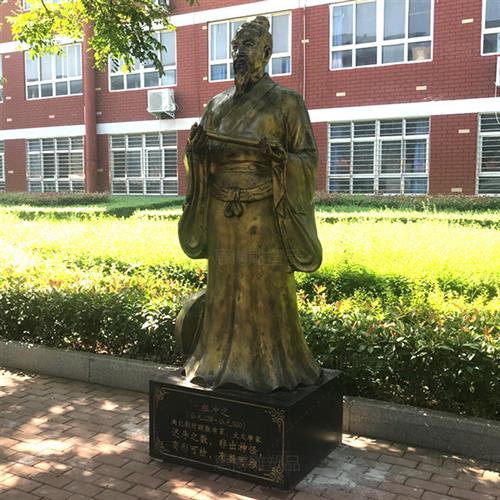 铸铜人物雕塑天文学家祖冲之雕像胸像玻璃钢仿铜校园名人张衡蔡伦