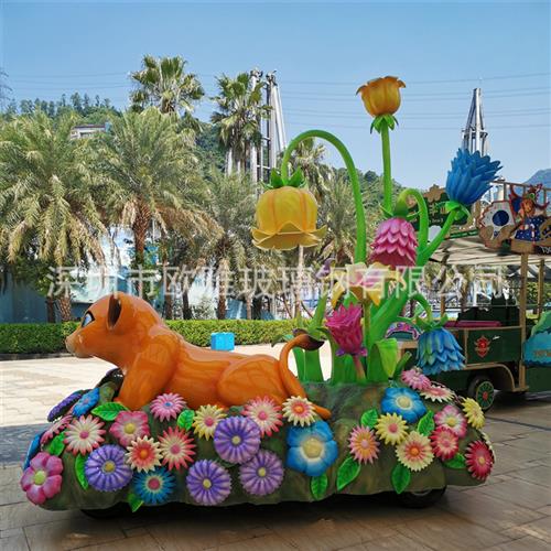花车装置主题公园浏览花车定作玻璃钢户外巡游车大件节庆活动习俗