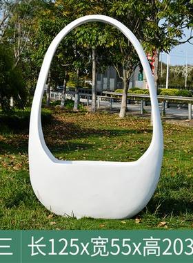 户外玻璃钢花篮雕塑创意花缸摆件商场花园广场公园地产售楼部装饰