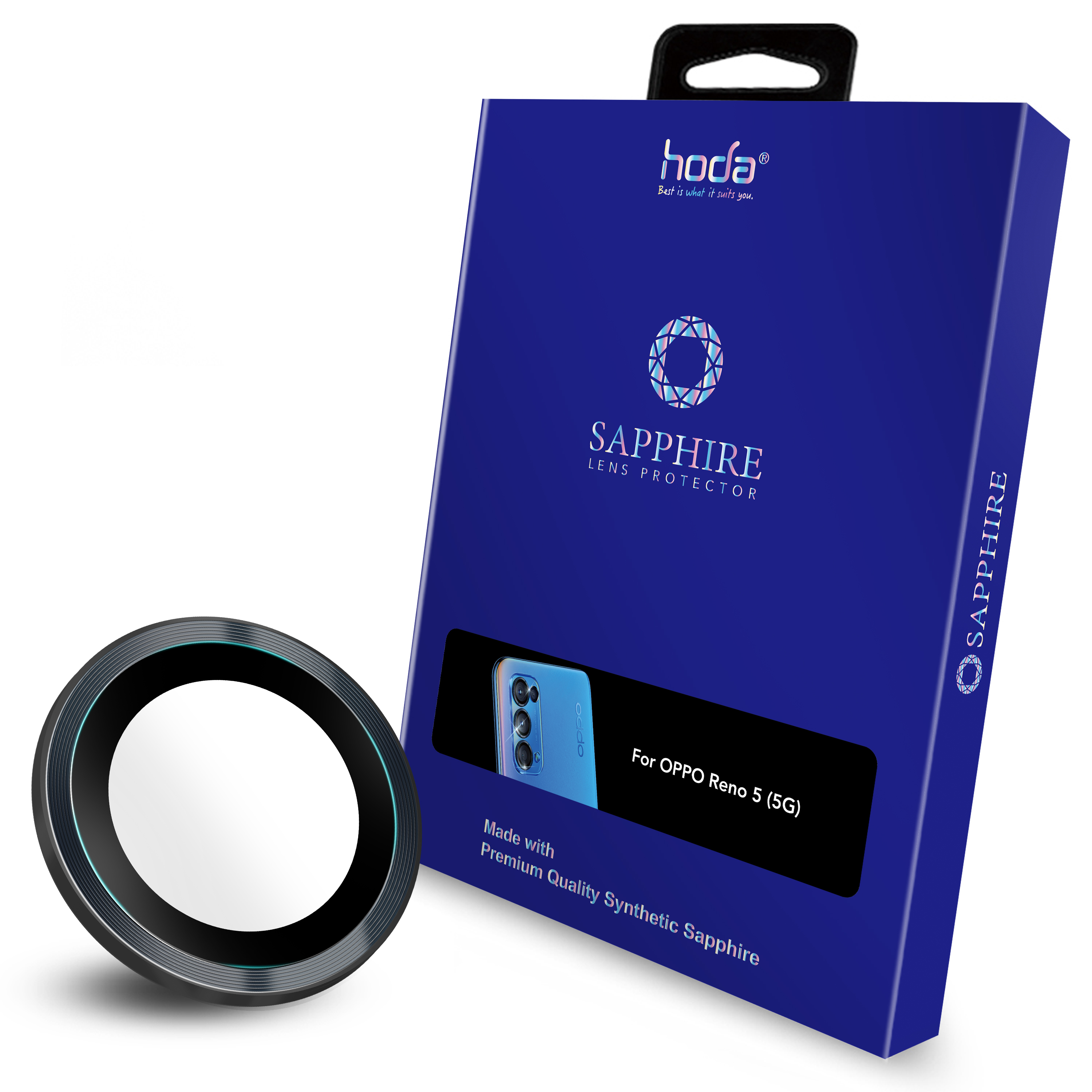 hoda好贴欧珀OPPOReno5/5Pro蓝宝石镜头膜防刮拍照清晰