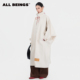 大廓形中长款 ALL 浅卡其连身袖 新款 风衣外套女 BEINGS2025AW秋季