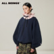 新款 ALL BEINGS26SS春季 立体褶皱花苞造型连帽宽松廓形卫衣外套女