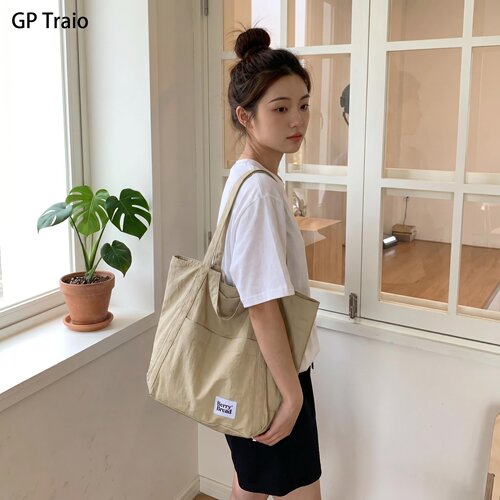 日本GPTraio大容量帆布托特包