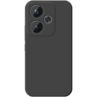 适用于红米Turbo3手机壳新款纯色Redmi液态硅胶石墨黑全包防摔保护套软壳Tubro3简约个性创意潮牌男女款外壳