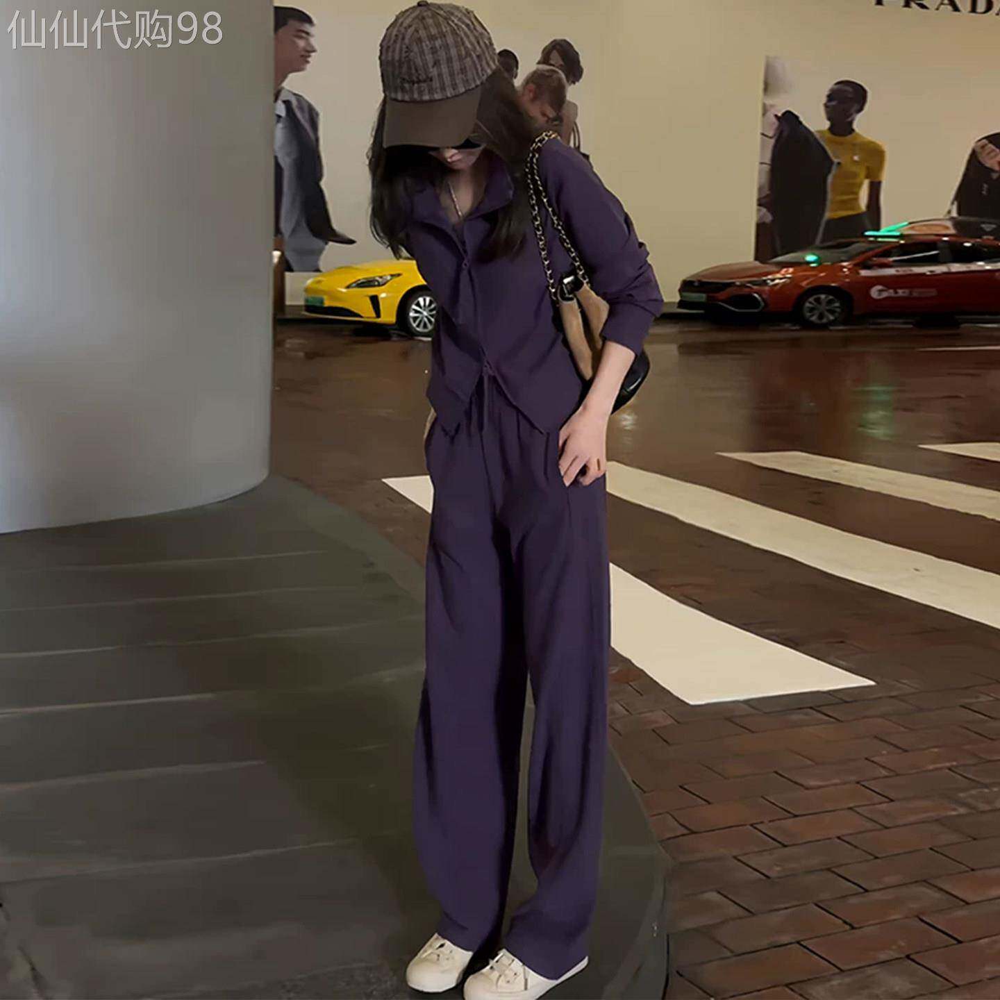 欧洲站休闲运动套装女2026新款春秋冬洋气减龄上衣阔腿裤两件套潮