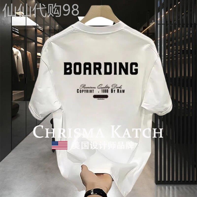 出口美国⭐Chrisma Katch~潮流痞帅纯棉短袖T恤宽松半袖上衣
