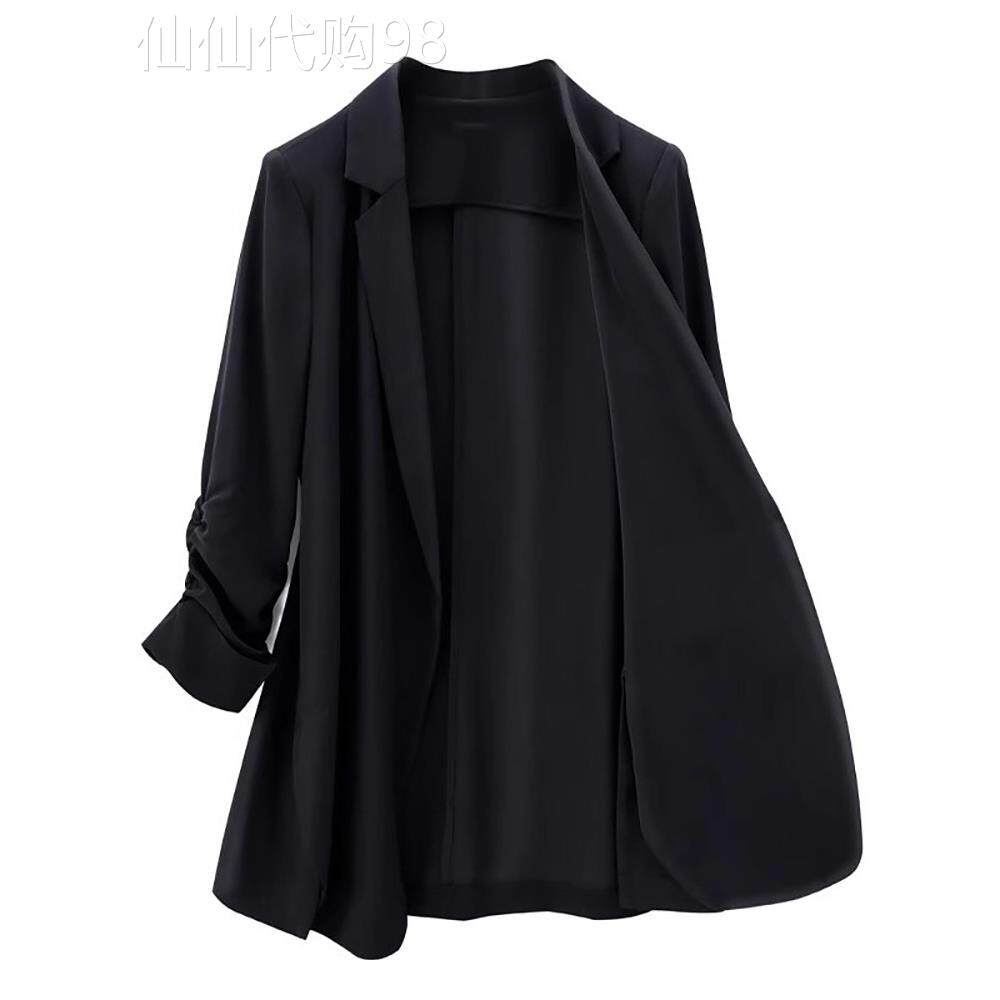 潮牌胖mm大码夏季韩版薄款西装外套女宽松显瘦防晒西服上衣200斤