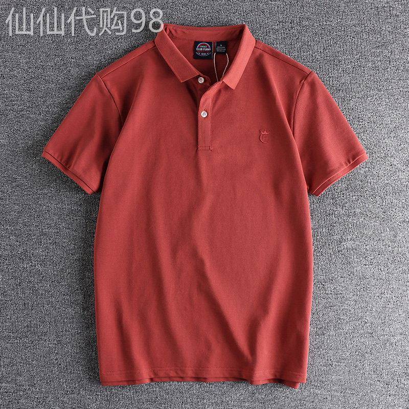 代购香港潮牌夏季刺绣水洗珠地棉男士polo衫短袖下摆开衩翻领t恤