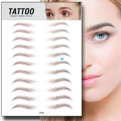 速发6D eyebrow sticker bionic eyebrow semi-permanent water t